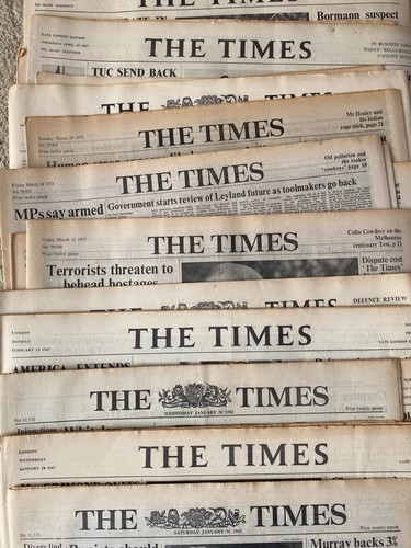 The times newspaper - newspaper, 3rd
