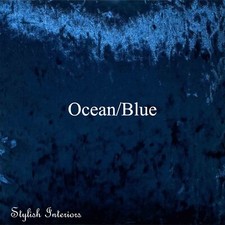 Crushed Velvet Curtains Pair