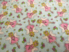 Vtg Brushed Cotton Fabric