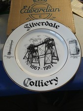Silverdale Colliery, No's 14s & 15s Shafts Edwardian Bone China Plate. Boxed 40