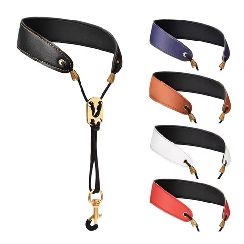 Leather saxophone neck strap - saxophone,