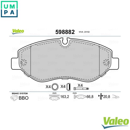 Brake pad set disc - brake,