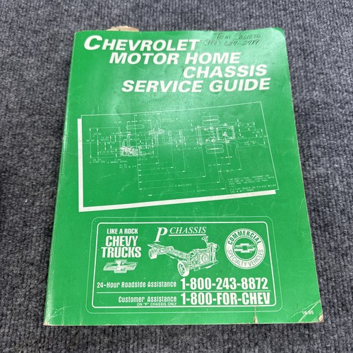 Chevrolet motor home chassis - motor,