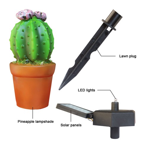 Solar cactus light outdoor - solar,