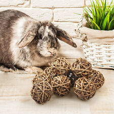 Natural Willow Balls for Small Animals, Rabbit Chewing Balls Guinea Pig Toy CO