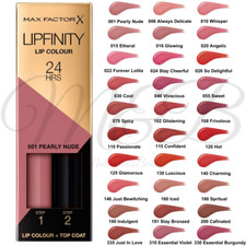 MAX FACTOR Lipfinity 2 Step Lip Colour + Top Coat 24Hrs Lip Tint Lipstick *NEW*