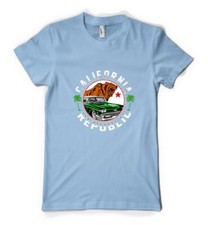 Personalised California Republic Bear West Coast Unisex Adult And Kids T-Shirt