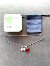 Fossil Stainless Steel Necklace In Original Presentation Tin Heart Locket