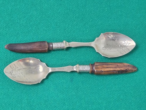 Pair vintage stag horn - pair, of