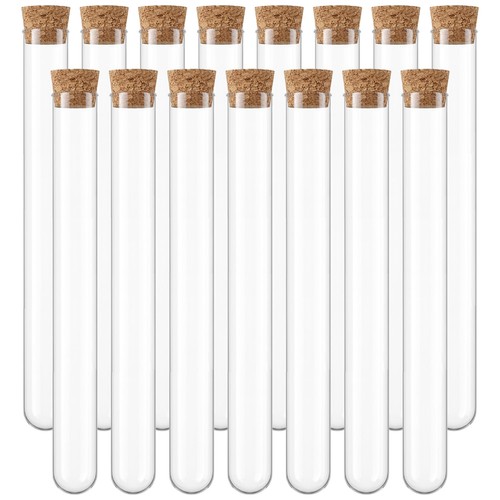 15pcs test tubes clear plastic - tubes,clear,