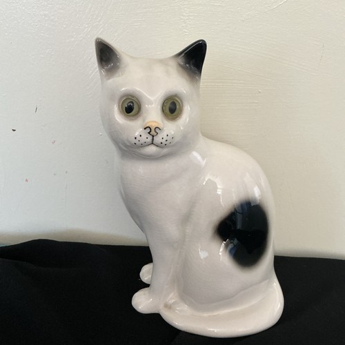 Vintage large porcelain cat - vintage,