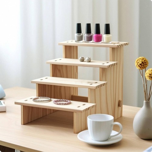 Solid wood stepped display - solid,