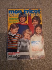 Vintage Mon Tricot Knitting And Crochet  Children's Patterns