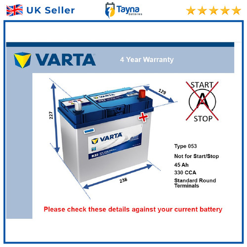 Car battery b32 - battery,