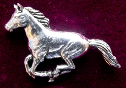 Pewter running horse - running, pony