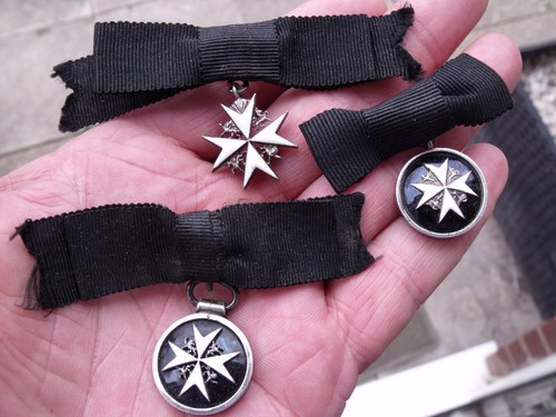 Three vintage silver enamel - silver,