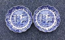 Pair Of Spode Italian Blue And