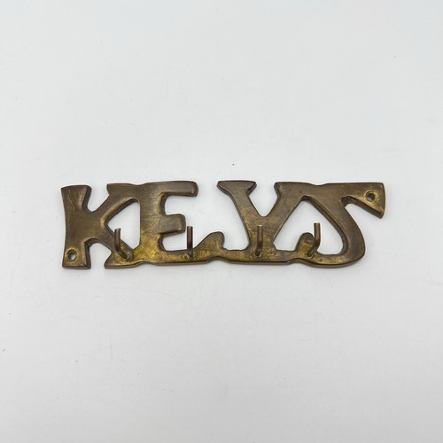 Vintage brass keys wall - brass,