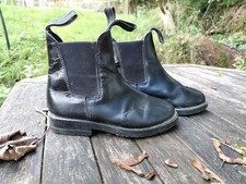 Rhinegold Childrens Classic Leather Jodhpur Boots