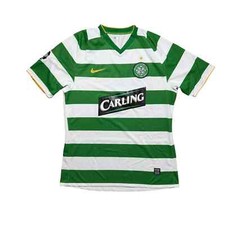 Celtic Home Football Shirt 2008 - 2009 (L) Caldwell 5 - Matchworn + Signed