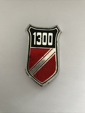 Ford 1300 Badge Metal Red