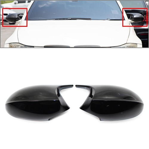 2pcs gloss black rear view - 2pcs,