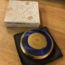 Vintage Powder Mirror Compact Miguel London Boxed Retro 