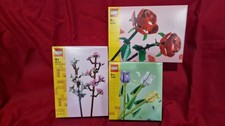 Lego Botanicals - 40461 Tulips, 40725 Cherry Blossoms, 40460 Roses - Complete