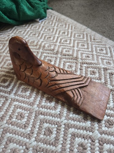 Vintage wooden duck - vintage, stop