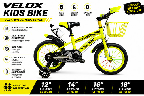 Inch kids bike - 12/14/16/18-inch,