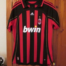 Adidas Bwin AC Millan football shirt Maldini home size Large
