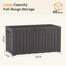   60 Gallon Deck Box, Lockable