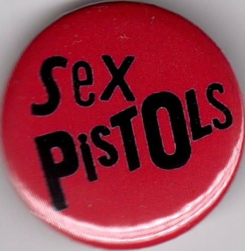 Sex pistols pin - pistols, button