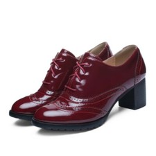 Women Block 5.5cm Heel Brogue