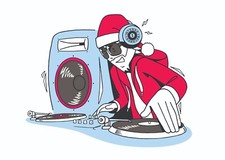 Santa xmas vinyl record - xmas,