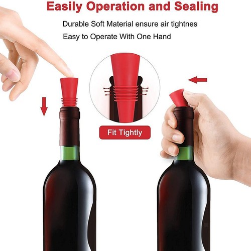 Reusable wine stopper - stopper, silicone