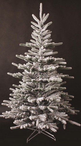 Green christmas tree snow - christmas,