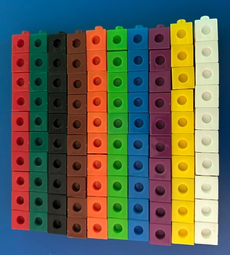 Unifix cubes set 10 - set, of