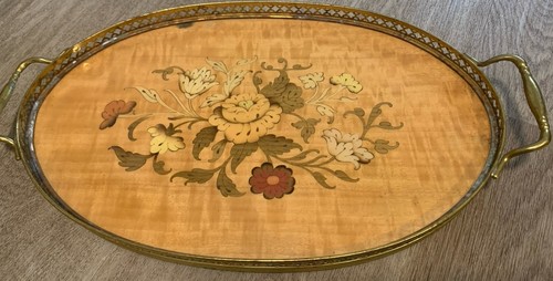 Vintage italian marquetry - italian, wood