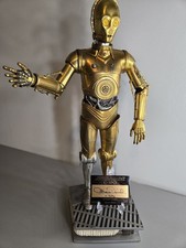 C-3PO Sideshow Collectibles 1/4 Scale Premium Format Star Wars + Signed Plaque