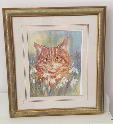 Lesley holmes ginger cat print - ginger,