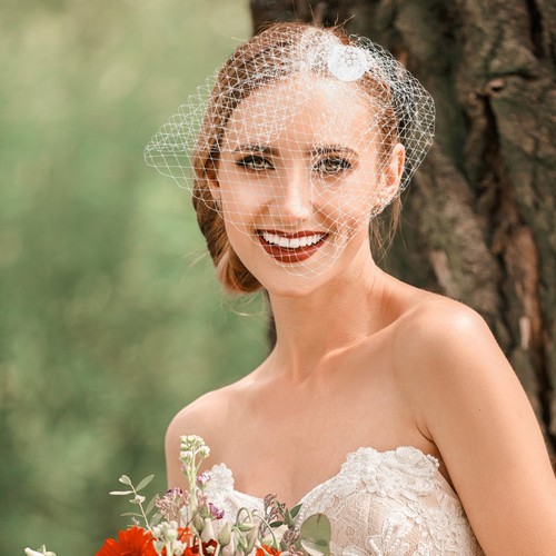 Birdcage veil wedding - veil,