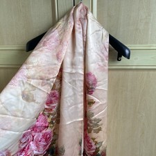 Silk Scarf Flowers Design With