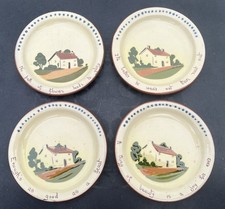 Set of Four 6 1/4" Motto Ware