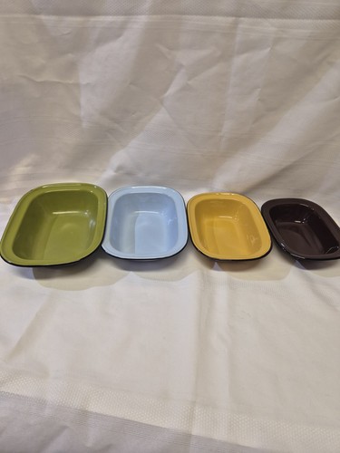 Set vintage enamel pie - of,