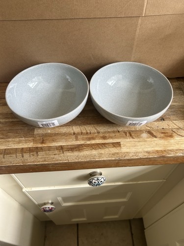 Denby dove grey cereal - denby, bowls
