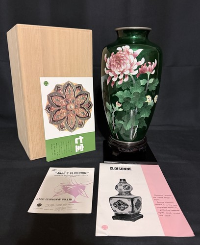 Ando japanese cloisonne - japanese, vase