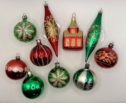 Vintage glass christmas - vintage,
