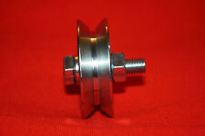 58mm Steel V Groove slide gate pulley wheels suit for tube, bar, rope