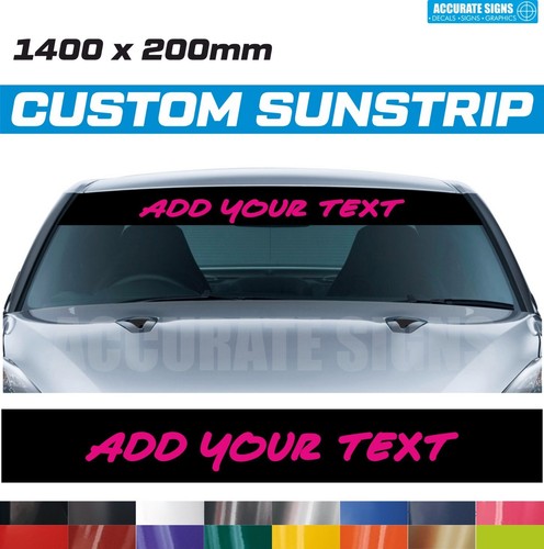 Universal car sunstrip custom - sunstrip,